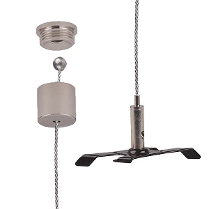 Suspension kits for Erco 3 phase lighting tracks